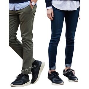 Everlane Unisex Tread Trainer Sneakers Black Leather 13.5 W or 11.5 M‎ NIB